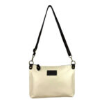 Bolso Bandolera de Piel Italiana con Bolsillo Interior y Cremallera para Mujer