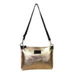 Bolso Bandolera de Piel Italiana con Bolsillo Interior y Cremallera para Mujer