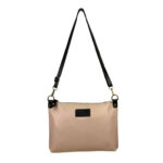 Bolso Bandolera de Piel Italiana con Bolsillo Interior y Cremallera para Mujer