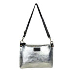 Bolso Bandolera de Piel Italiana con Bolsillo Interior y Cremallera para Mujer