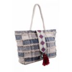 Bolso shopper artesanal telar de Jacquard