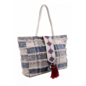Bolso shopper artesanal telar de Jacquard