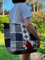 Bolso shopper artesanal telar de Jacquard