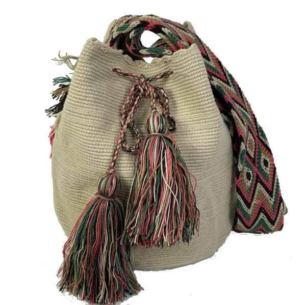 Bolso Mochila Wayuu Colombia Grande Artesanal