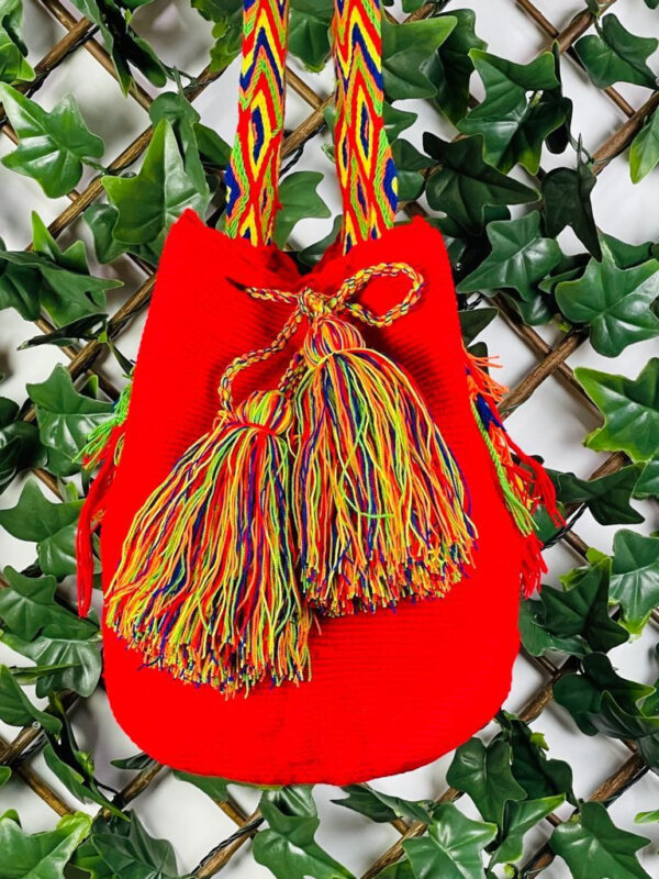 Bolso Mochila Wayuu Colombia Grande Artesanal