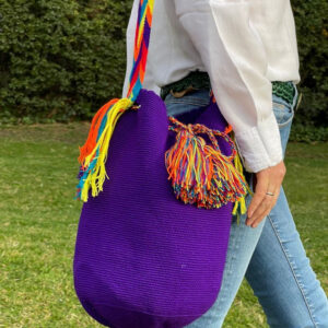 Bolso Mochila Wayuu Colombia Grande Artesanal