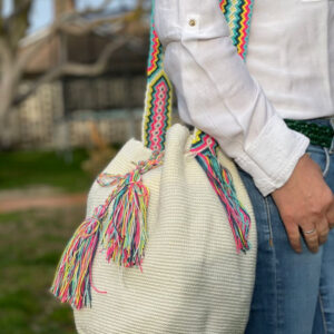 Bolso Mochila Wayuu Colombia Grande Artesanal