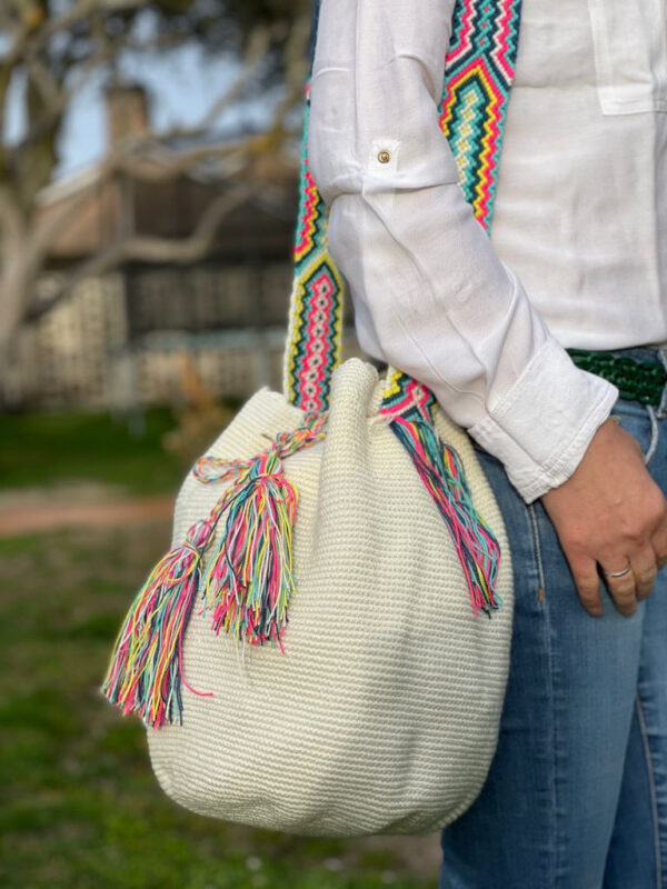 Bolso Mochila Wayuu Colombia Grande Artesanal