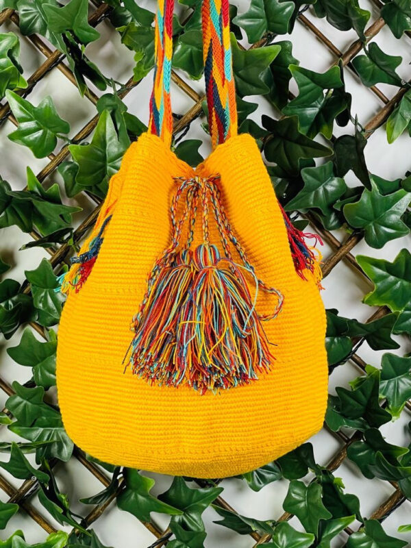 Bolso Mochila Wayuu Colombia Grande Artesanal