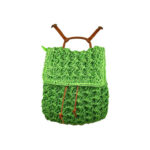 Amplia Mochila de Papel para Mujer con Cierre de Cuerdas, Solapa y Cremallera