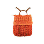 Amplia Mochila de Papel para Mujer con Cierre de Cuerdas, Solapa y Cremallera