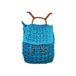 Amplia Mochila de Papel para Mujer con Cierre de Cuerdas, Solapa y Cremallera