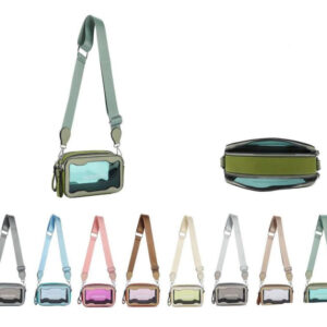 Bolso Bandolera Sintético para Móvil con 2 Bolsillos Transparentes de Mujer