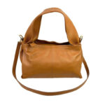 Bolso de Mano en Piel Italiana para Mujer con Asa Gruesa Corta y Tira Bandolera