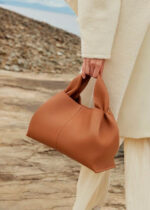 Bolso de Mano en Piel Italiana para Mujer con Asa Gruesa Corta y Tira Bandolera