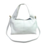 Bolso de Mano en Piel Italiana para Mujer con Asa Gruesa Corta y Tira Bandolera