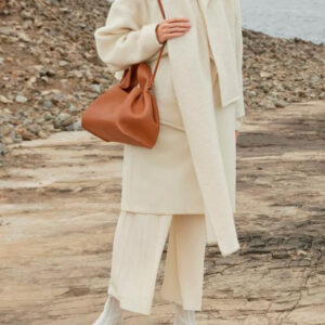 Bolso de Mano en Piel Italiana para Mujer con Asa Gruesa Corta y Tira Bandolera