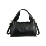 Bolso de Mano en Piel Italiana para Mujer con Asa Gruesa Corta y Tira Bandolera