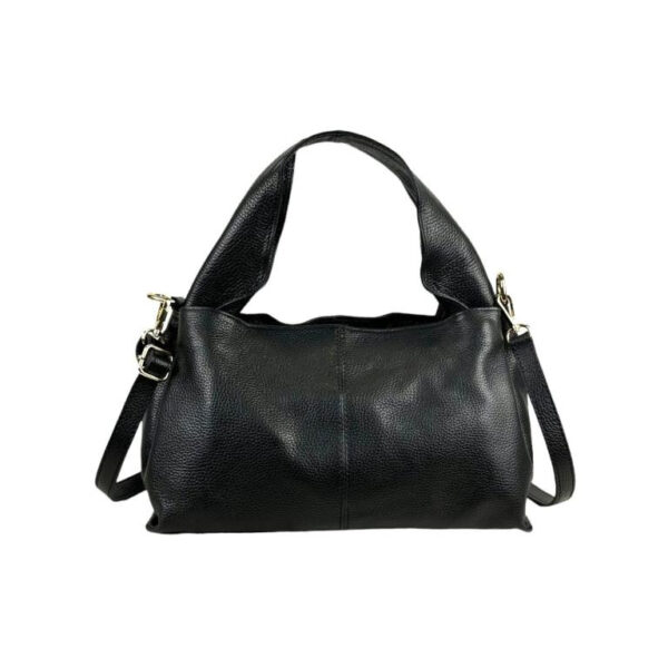 Bolso de Mano en Piel Italiana para Mujer con Asa Gruesa Corta y Tira Bandolera