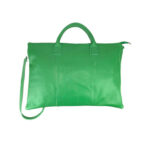 Bolso de Mano en Piel Italiana para Mujer con Cremallera y Bolsillo Interior