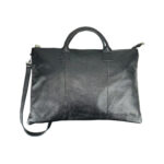 Bolso de Mano en Piel Italiana para Mujer con Cremallera y Bolsillo Interior