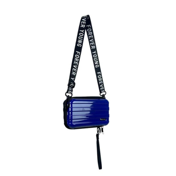 Bolsito Bandolera Sintético y Compacto con 2 Cremalleras y Diseño de Maleta