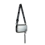 Bolsito Bandolera Sintético y Compacto con 2 Cremalleras y Diseño de Maleta