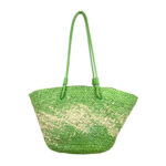 Amplia Cesta de Papel con Asas Largas y Saquito Interior para Mujer