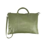 Bolso de Mano en Piel Italiana para Mujer con Cremallera y Bolsillo Interior - Imagen 3