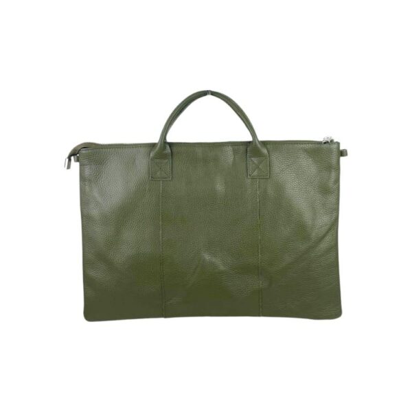 Bolso de Mano en Piel Italiana para Mujer con Cremallera y Bolsillo Interior - Imagen 7