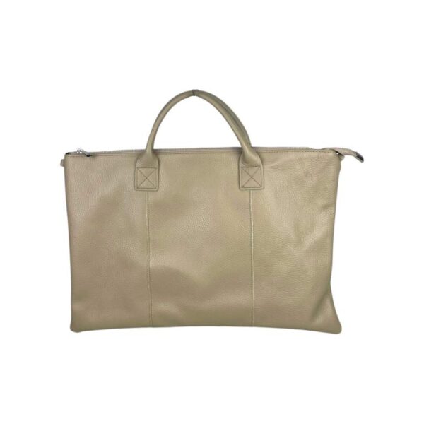 Bolso de Mano en Piel Italiana para Mujer con Cremallera y Bolsillo Interior - Imagen 8