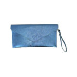 Bolso Bandolera de Piel Italiana para Mujer con Asa de Mano y Efecto Brillante