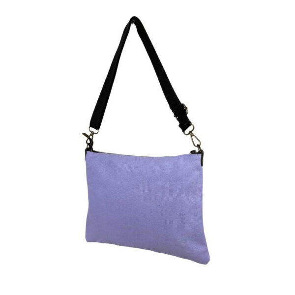 Bolso Bandolera Canvas para Mujer con Asa Corta y Tira Bandolera de Piel