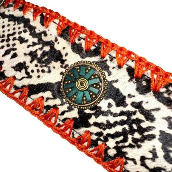 Cinturón Exclusivo de Piel Premium Artesanal con Preciosa Hebilla Circular