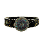 Cinturón Exclusivo de Piel Premium Artesanal con Preciosa Hebilla Circular