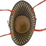 Capazo artesanal africana con asas de piel DIY y Gran Calidad para Mujer