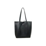 Bolso de Hombro en Piel tipo Tote con Asas Largas y Bolsillo Interior Mujer
