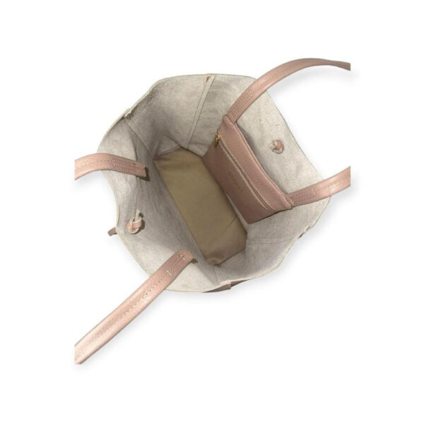 Bolso de Hombro en Piel tipo Tote con Asas Largas y Bolsillo Interior Mujer