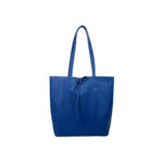 Bolso de Hombro en Piel tipo Tote con Asas Largas y Bolsillo Interior Mujer