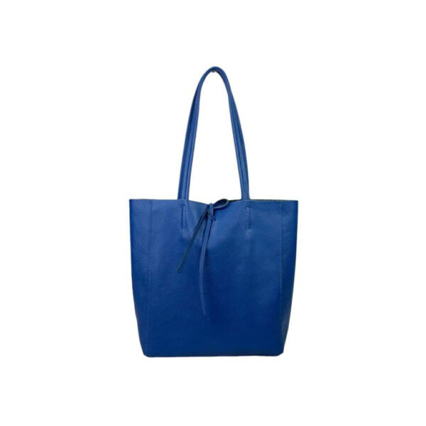 Bolso de Hombro en Piel tipo Tote con Asas Largas y Bolsillo Interior Mujer