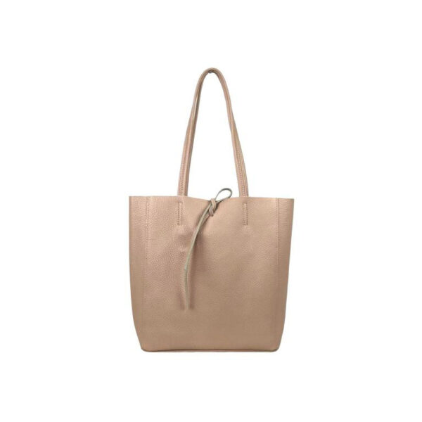 Bolso de Hombro en Piel tipo Tote con Asas Largas y Bolsillo Interior Mujer