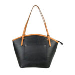 Amplio Bolso de Hombro en Piel para Mujer con Asas Largas y Bolsillos Exteriores