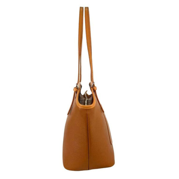 Amplio Bolso de Hombro en Piel para Mujer con Asas Largas y Bolsillos Exteriores