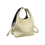 Bolso de Mano en Piel Italiana con Bolsito Interno y Tira Bandolera para Mujer