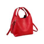 Bolso de Mano en Piel Italiana con Bolsito Interno y Tira Bandolera para Mujer