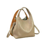 Bolso de Mano en Piel Italiana con Bolsito Interno y Tira Bandolera para Mujer