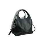 Bolso de Mano en Piel Italiana con Bolsito Interno y Tira Bandolera para Mujer