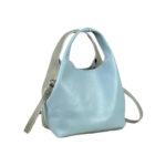 Bolso de Mano en Piel Italiana con Bolsito Interno y Tira Bandolera para Mujer