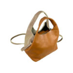 Bolso de Mano en Piel Italiana con Bolsito Interno y Tira Bandolera para Mujer