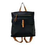 Mochila Antirrobo Sintética de Mujer con 2 Bolsillos Frontales y Asa de Mano